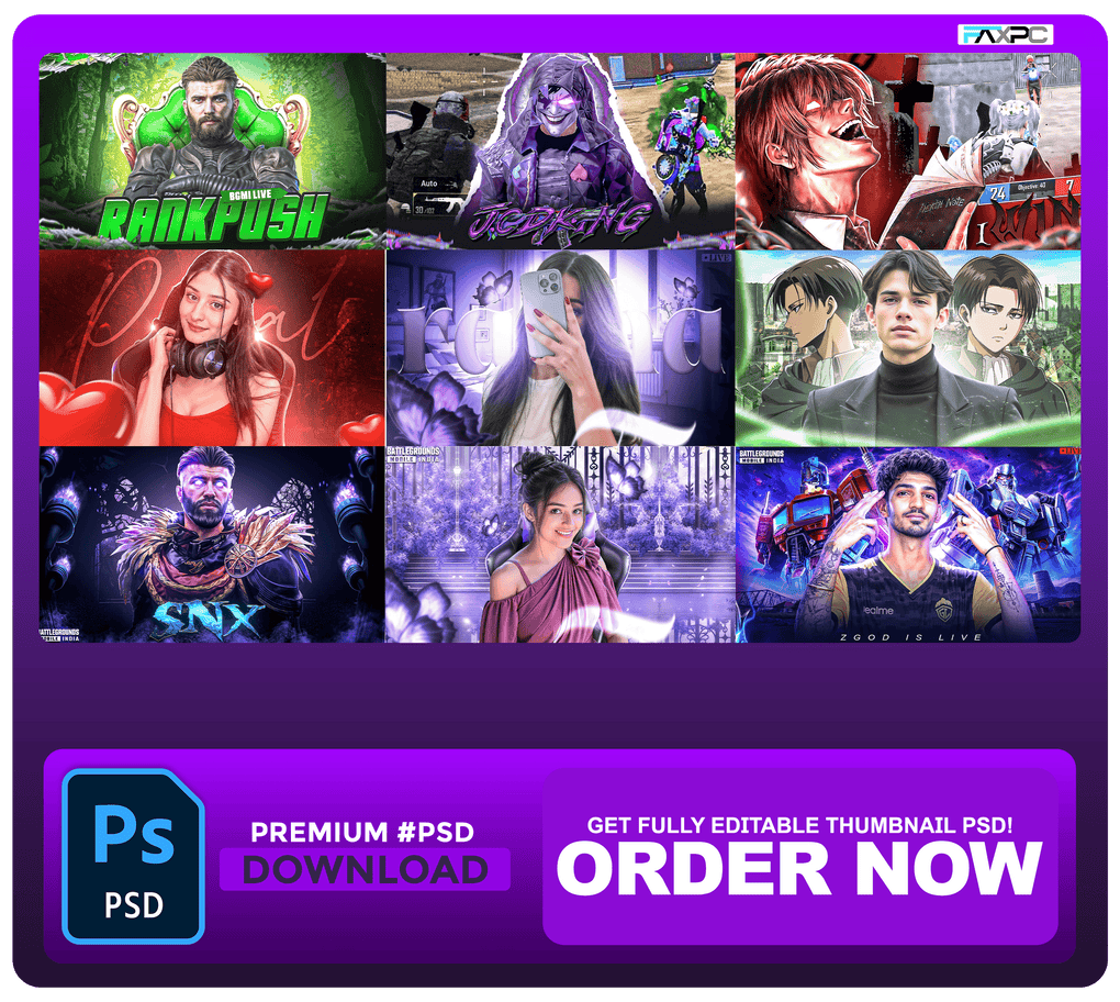 Crazy_Gaming! Thumbnail Psd's