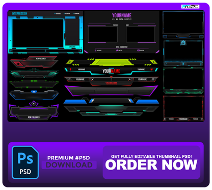 #STREAM-OVERLAYS PACK!