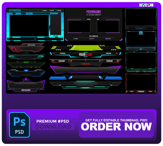 #STREAM-OVERLAYS PACK!