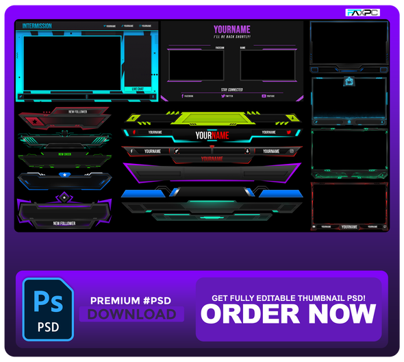 #STREAM-OVERLAYS PACK!