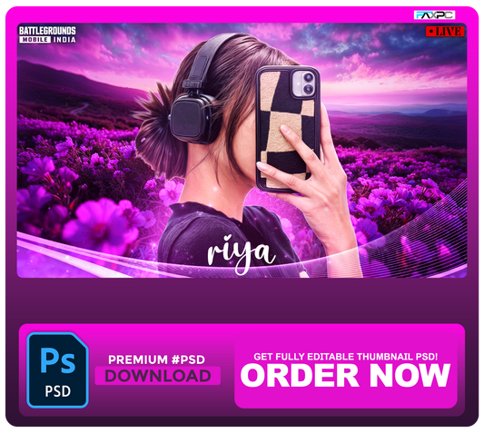 #BGMI IRL-RIYA THUMBNAIL