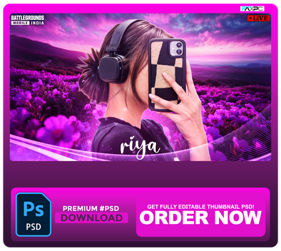 #BGMI IRL-RIYA THUMBNAIL