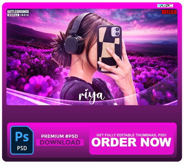 #BGMI IRL-RIYA THUMBNAIL