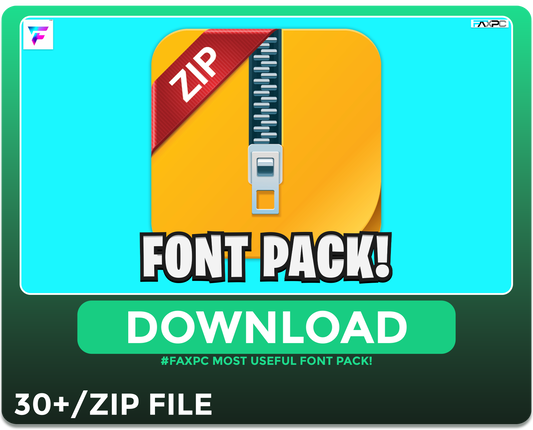 #FAXPC FONT-PACK!