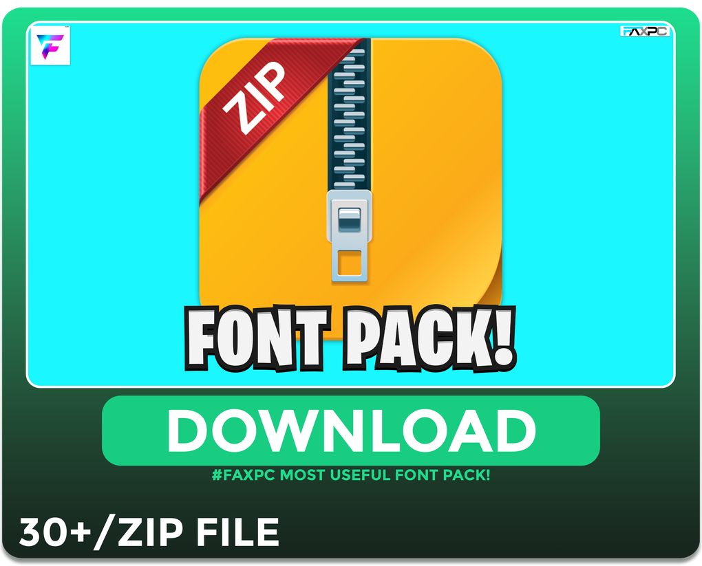 FAXPC x Font's Pack!