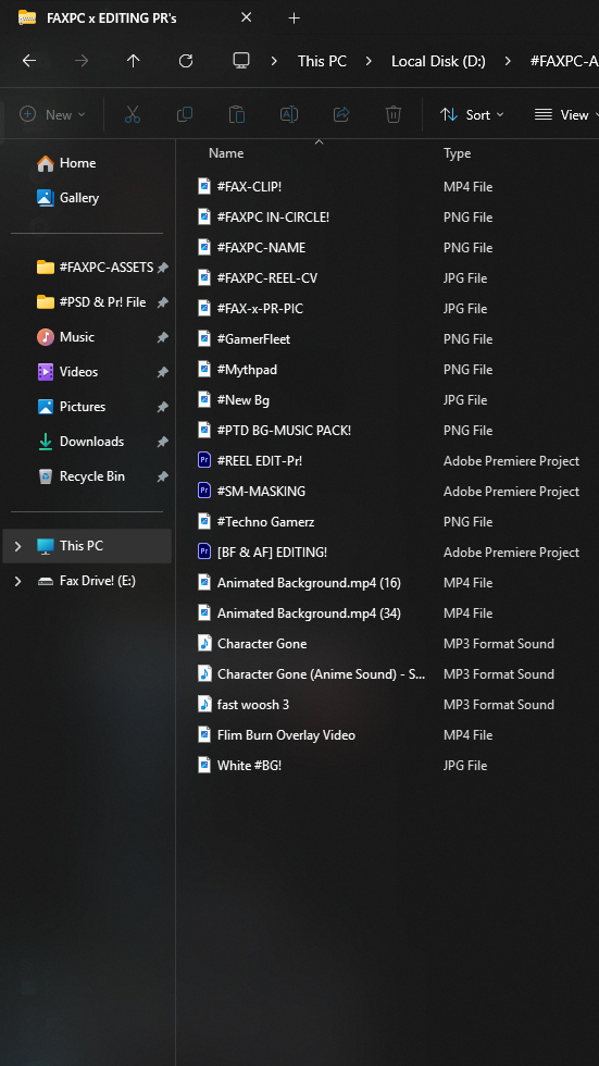 #FAXPC x EDITING-Pr's