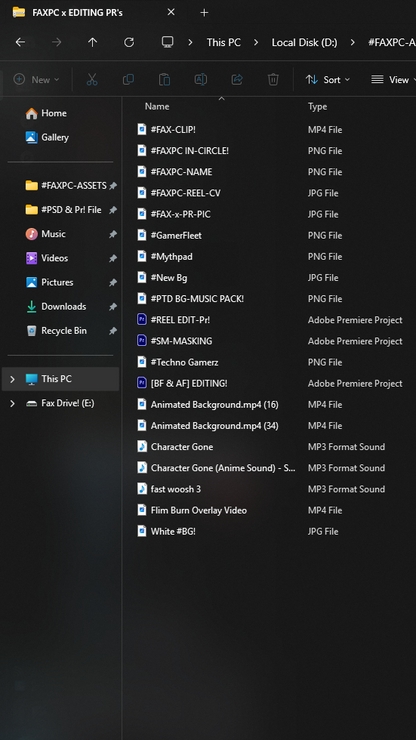 #FAXPC x EDITING-Pr's